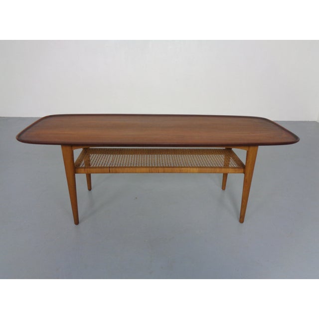 Teak & Oak Coffee Table by Børge Mogensen for Fredericia Stolefabrik, 1950s For Sale - Image 16 of 16