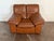 Vintage 1970’s Italian Leather Lounge Chair For Sale - Image 10 of 13