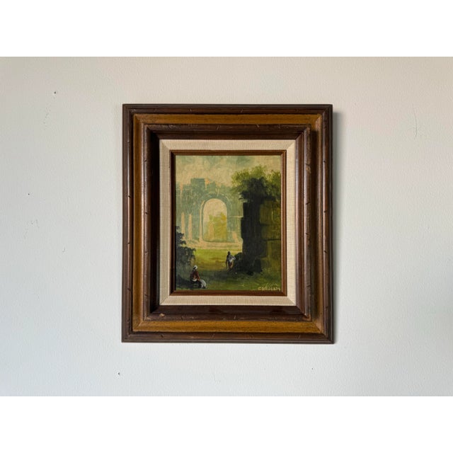 Italian Angela Carugati Italian (1881 - 1977) Oil Painting For Sale - Image 3 of 10