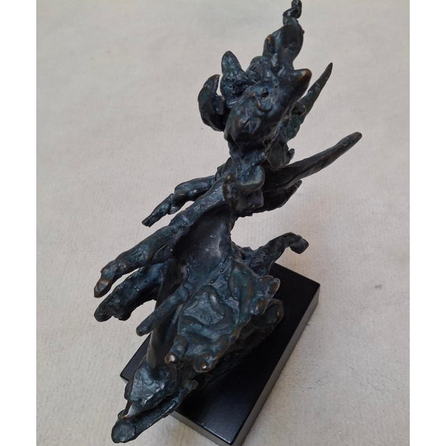 1960s George Koras Bronze Abstract Brutalist Sculpture "Amazon" For Sale - Image 4 of 8