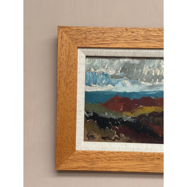 Modern Göran Brunius, Landscape, 1960s, Oil on Panel, Framed For Sale - Image 3 of 18