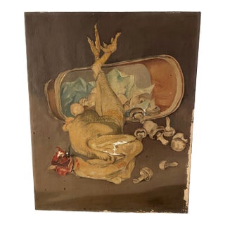 Still Life Painting Oil on Canvas For Sale