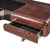 Brown m.f. Harty for Stow & Davis Mid Century Walnut, Chrome and Glass Executive Desk For Sale - Image 8 of 10