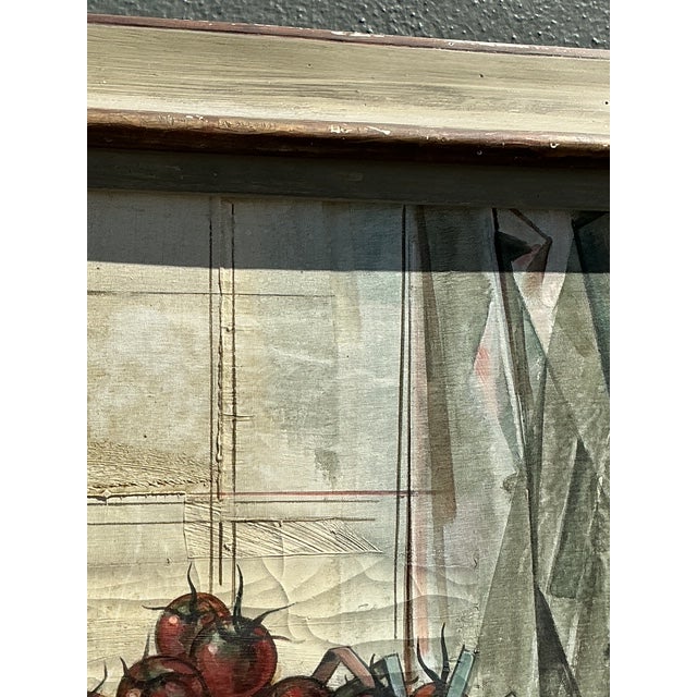 Vintage Original 1969 Still Life Oil on Canvas For Sale - Image 4 of 14