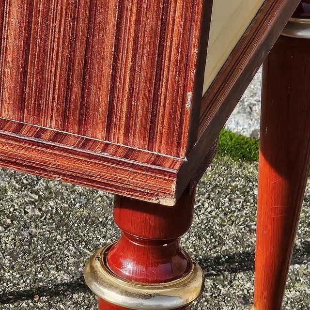 Mid-Century French Nightstand in High Gloss Wood For Sale - Image 15 of 18
