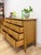 Vintage Davis Cabinet Co MCM Atomic 8 Drawer Dresser With Wood Pulls Clean Lines For Sale - Image 11 of 15