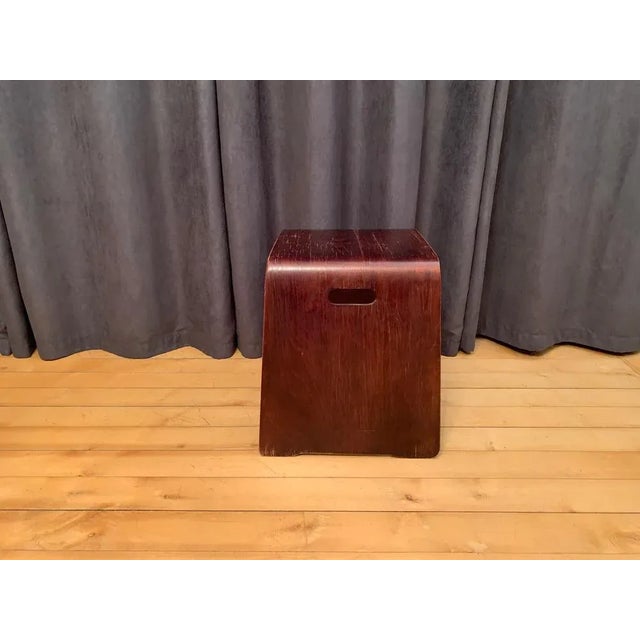 1970s Scandinavian Wooden Stool, 1970s For Sale - Image 5 of 8