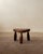 Brown French Brutalist Wooden Tripod Stool in Oak, 1950s For Sale - Image 8 of 8