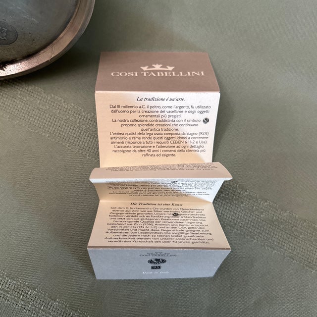 Beautiful Cosi Tabellini Distressed Rustic Pewter Pitcher For Sale - Image 11 of 12