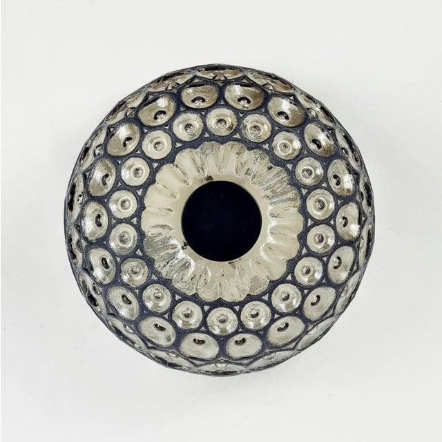 Mid-Century Modern Large Mid-Century Modern Glass Flush Mount from Limburg, Germany, 1960s For Sale - Image 3 of 11
