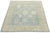 Hand-Knotted Modern Oushak Wool Rug in Soft Sky Blue, Cream & Muted Teal For Sale - Image 10 of 11