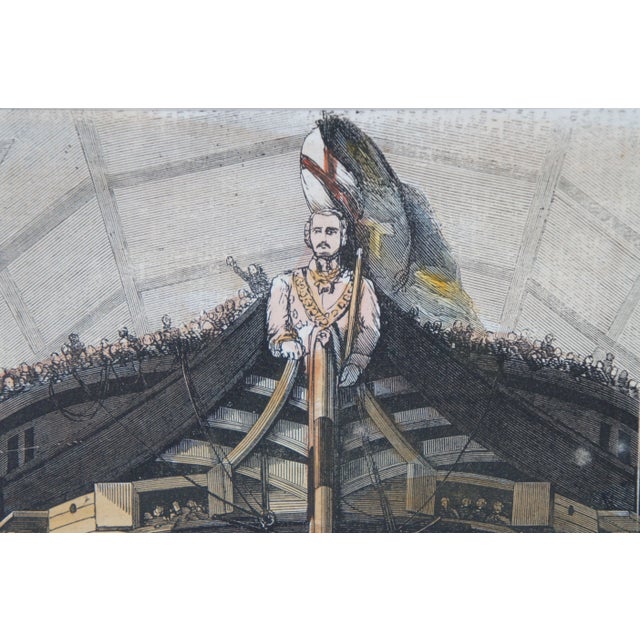 Sculpture Materials Set of 2 Frederick J. Smyth Antique Engravings Launch of Paramatta & Royal Albert 21" For Sale - Image 7 of 12