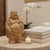 Handcrafted studio pottery Hotei (Laughing Buddha) statue signed "JK" and dated 1980 inside the hollow body. Hotei is a...
