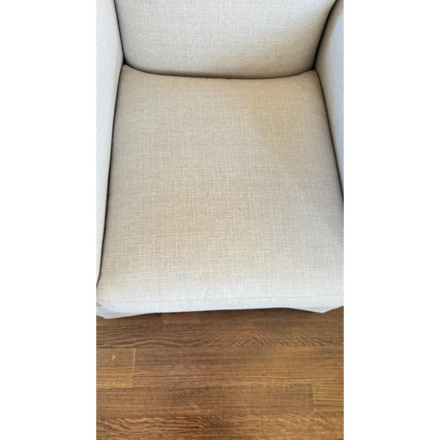 Textile Willow Chair From Hickory Chair For Sale - Image 7 of 10