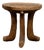 Vintage Ethiopian Monoxylous Tripod Stool in Wanza Wood, 1950s For Sale
