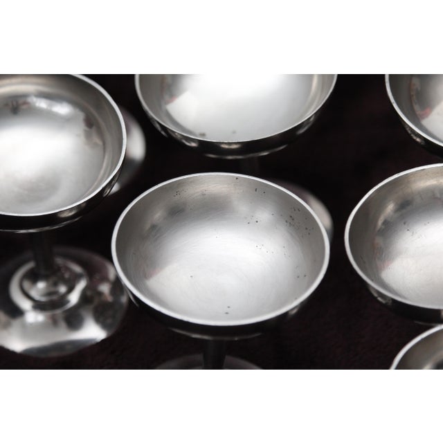 Silver Ice Cream Bowls, 1970s, Set of 11 For Sale - Image 17 of 18