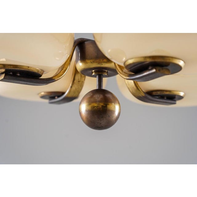 Cream Ceiling Light by Paavo Tynell for Taito, Finland, 1930s For Sale - Image 8 of 14