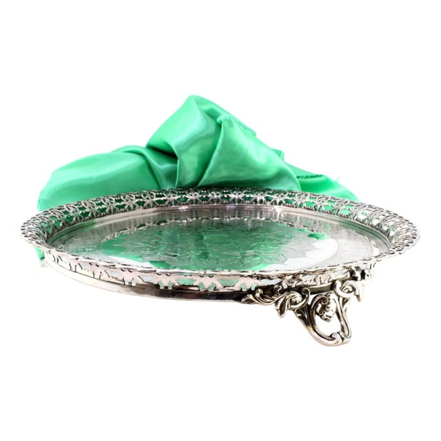 Silver Ticket Holder with Grid For Sale