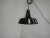 Black Metal Hanging Lamp, 1950s For Sale - Image 9 of 9