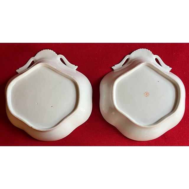 Old 18th C. Paris Porcelain Dihl Et Guerhard Sprig Cornflower Shell Shape Serving Dishes 1790 - 1800 - A Pair For Sale - Image 14 of 15