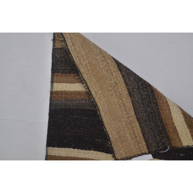 Turkish 1960s Organic Anatolian Kurdish Stripe Runner For Sale - Image 3 of 10