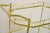 Mid 20th Century Mid Century Italian Modern Brass and Glass 3 Tier Rolling Bar Cart Serving Table For Sale - Image 12 of 12