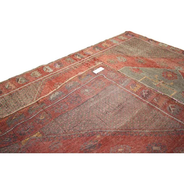 Vintage Turkish Oushak Rug - 4′3″ × 5′1″ For Sale - Image 4 of 6