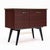 Petite bar cabinet from period mid-century France. This piece is made with a striking Macassar of Ebony veneer. The four...