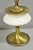 Metal Vintage Rembrandt Hollywood Regency Brass & Porcelain Sculpted Table Lamp Pair For Sale - Image 7 of 13