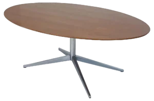 Mid-Century Modern Oval Dining Table attributed to Florence Knoll, 1960s