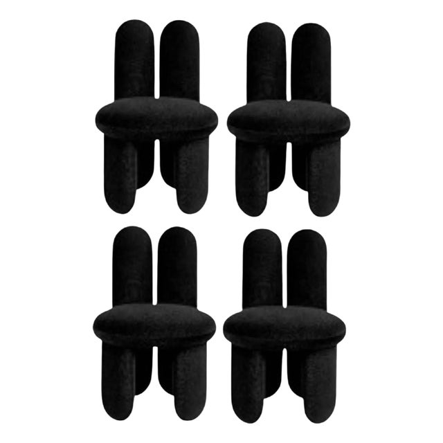 Gentle 193 Glazy Chairs by Royal Stranger, Set of 4 For Sale