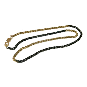 Vintage Givenchy Gold & Hematite Thick Chain Necklace