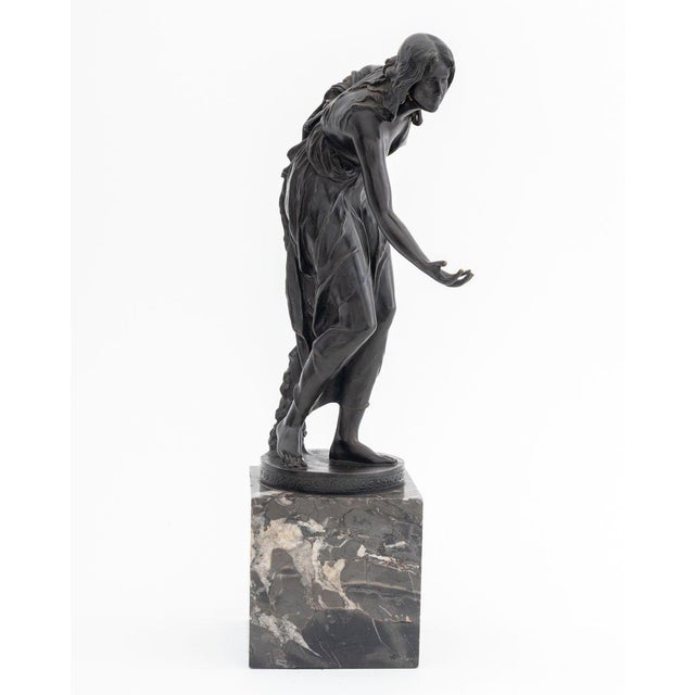Walter Schott "Die Kugelspielerin" Bronze For Sale - Image 4 of 8