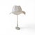 Brown Baroque Lamps with Hat-Shaped Lace Shades, Set of 2 For Sale - Image 8 of 12
