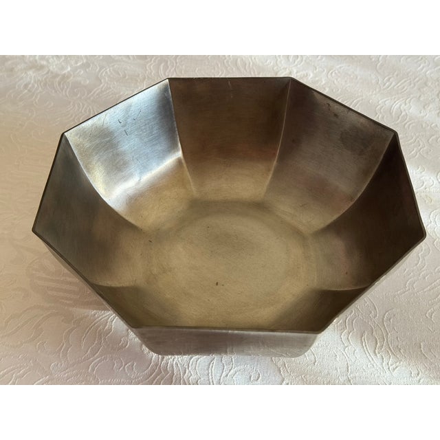 Mid-Century Modern Mid Century Gorham Pewter Bowl For Sale - Image 3 of 6