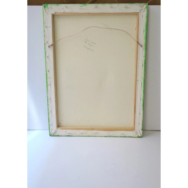 Wood Colorful Painting Artwork 'Springtime' 2003 For Sale - Image 7 of 8