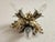 Baroque Vintage Florentine Floral Hand-Forged Silver-Plated 3-Light Flush Mount from Banci Firenze, Italy, Florence 1960s, Set of 5 For Sale - Image 3 of 18