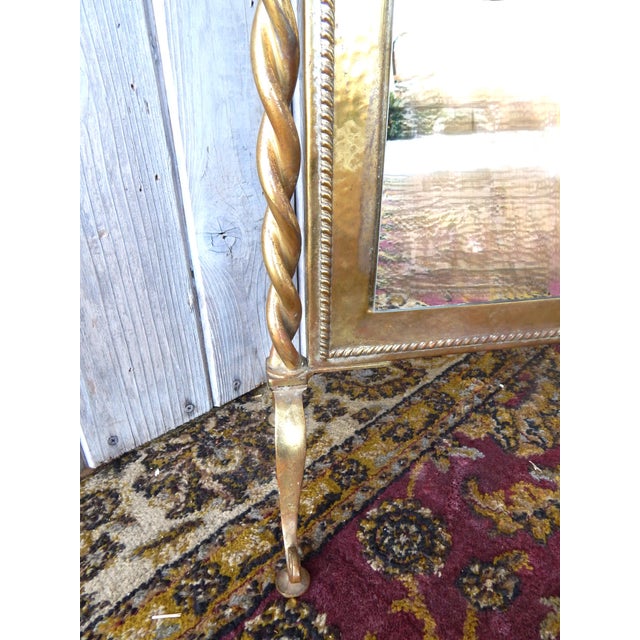 Early 20th Century Early 20th Century 28" Baroque Vanity Floor or Table Top Mirror For Sale - Image 5 of 9