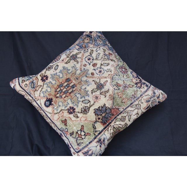 Here i am listing a 100% Handmade double knotted rug pillow cover, made from Vintage rug This’s a modern design and...