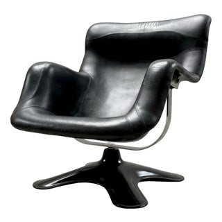 Vintage Finnish Swivel Chair by Yrjö Kukkapuro for Haimi, 1960s For Sale