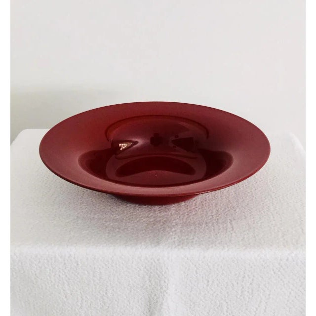 Contemporary Vintage Barovier & Toso Signed Murano Glass Center Piece Bowl For Sale - Image 3 of 11