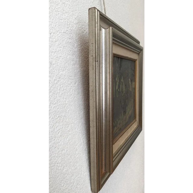 Sylvain Vigny, Promenade du soir, Oil on Wood, Framed For Sale - Image 8 of 10