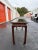 Traditional Glass Top Wood Console Table For Sale - Image 3 of 8
