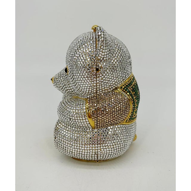 1980s Judith Leiber Swarovski Crystal Spencer Bear Minaudiere For Sale In Philadelphia - Image 6 of 11
