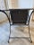 Mid 20th Century Maison Jansen Brass Swan and Black Lyre Back Folding Armchair With Paw Feet For Sale - Image 9 of 9