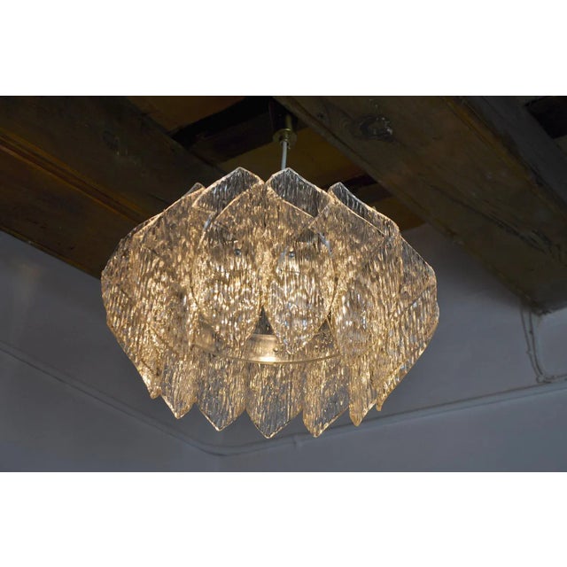 Chandelier in Bakelite with Frosted Effect from Kalmar, France, 1980s For Sale - Image 6 of 9