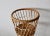 Italian Vintage Italian Style Wicker Floor Basket Plant Stand For Sale - Image 3 of 6