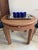 Wood Harrison Van Horn Round Game Table Lacquered Raffia Sliding Shelf 1980s Glamour For Sale - Image 7 of 13