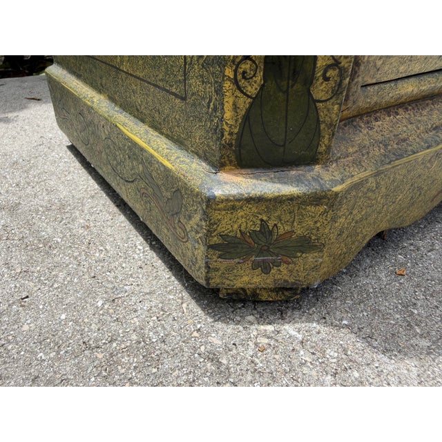 Vintage Hand-Painted Florentine Style Commode Cabinet For Sale - Image 12 of 12