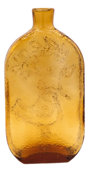 Textured Amber Glass Decanter by Wayne Husted for Stelvia, 1960s